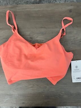 Athleta Coral Ribbed Bralette